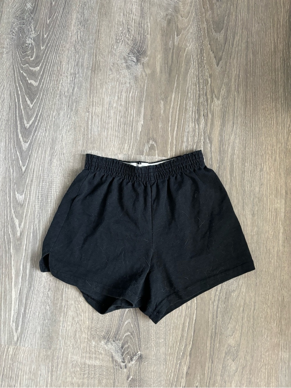 Soffe Black Elastic-Waist Athletic Shorts